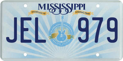 MS license plate JEL979