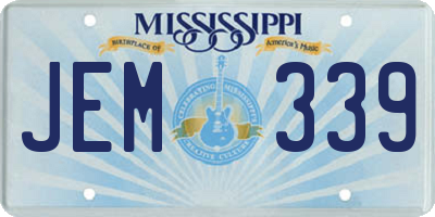 MS license plate JEM339
