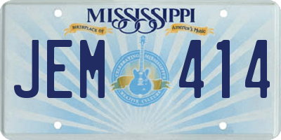 MS license plate JEM414