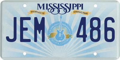 MS license plate JEM486