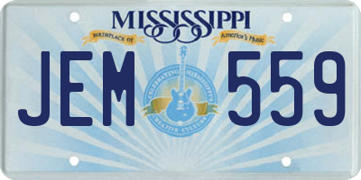 MS license plate JEM559