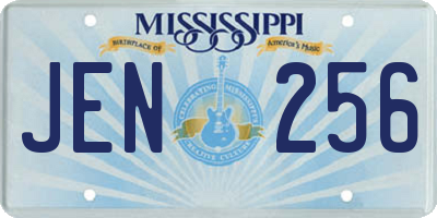 MS license plate JEN256