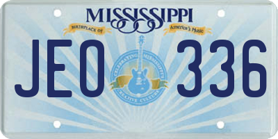 MS license plate JEO336