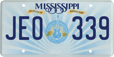 MS license plate JEO339