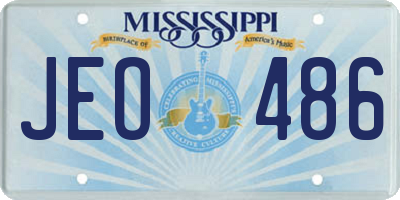 MS license plate JEO486