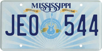 MS license plate JEO544