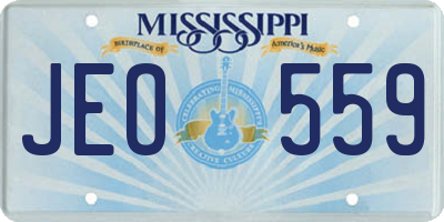 MS license plate JEO559