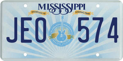 MS license plate JEO574