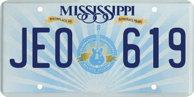MS license plate JEO619