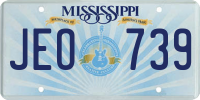 MS license plate JEO739