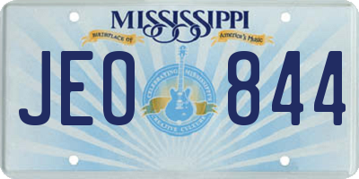 MS license plate JEO844