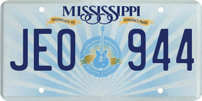 MS license plate JEO944