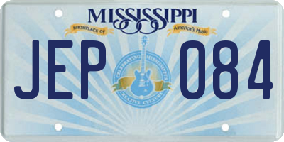 MS license plate JEP084