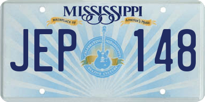 MS license plate JEP148