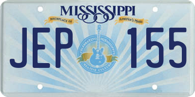 MS license plate JEP155