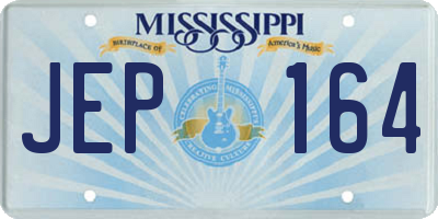 MS license plate JEP164