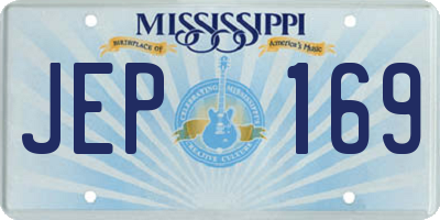 MS license plate JEP169