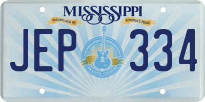 MS license plate JEP334