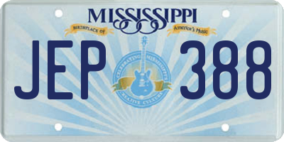 MS license plate JEP388