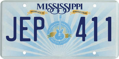 MS license plate JEP411