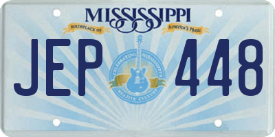 MS license plate JEP448