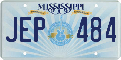 MS license plate JEP484