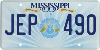 MS license plate JEP490