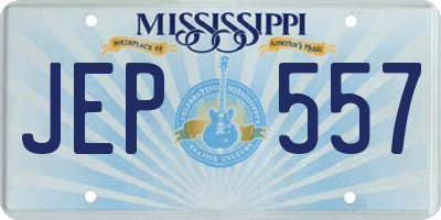MS license plate JEP557