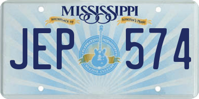 MS license plate JEP574