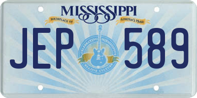 MS license plate JEP589