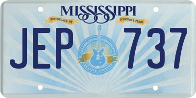 MS license plate JEP737