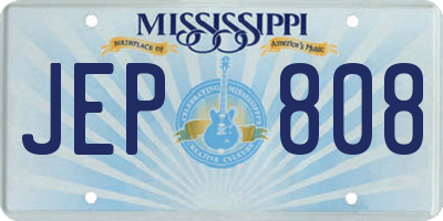 MS license plate JEP808