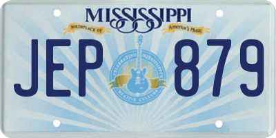 MS license plate JEP879