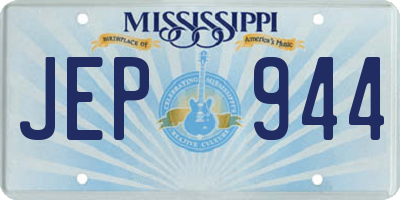 MS license plate JEP944