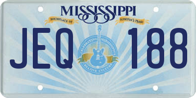 MS license plate JEQ188