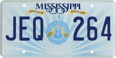 MS license plate JEQ264