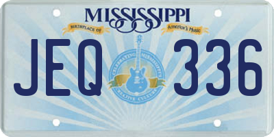 MS license plate JEQ336