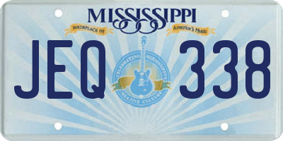 MS license plate JEQ338