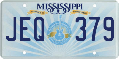 MS license plate JEQ379