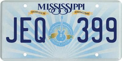 MS license plate JEQ399