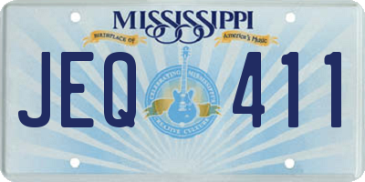 MS license plate JEQ411