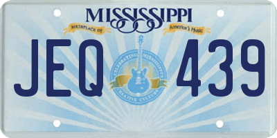 MS license plate JEQ439