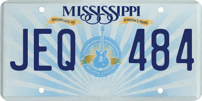 MS license plate JEQ484