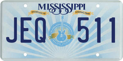 MS license plate JEQ511