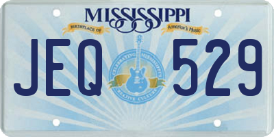 MS license plate JEQ529