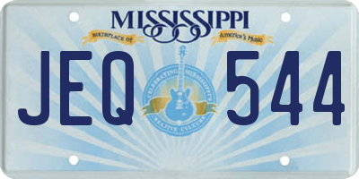 MS license plate JEQ544