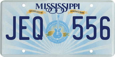 MS license plate JEQ556
