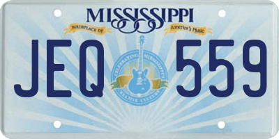MS license plate JEQ559