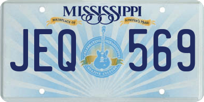 MS license plate JEQ569