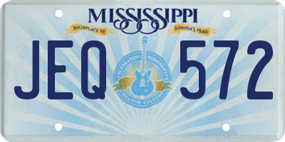 MS license plate JEQ572